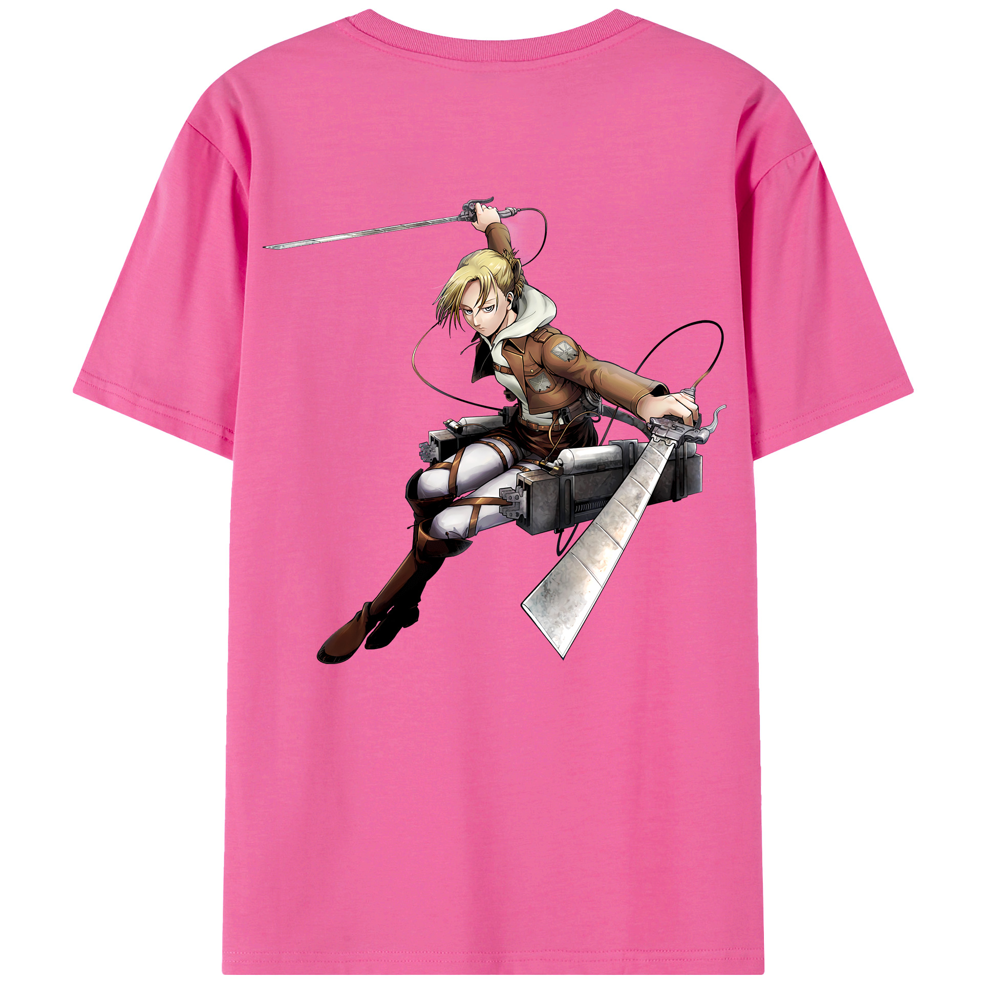 （画像用） 進撃の巨人 アニ・レオンハート Attack on Titan Annie Leonhart レディース半袖Tシャツ(バックプリント)